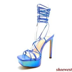Anne Michelle Thrilling-03 -Shoe Store Anne Michelle Thrilling 03 Blue 3