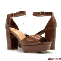 Bamboo Script-22 -Shoe Store Bamboo Script 22 Cognac Pat 4