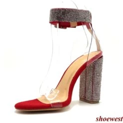 Olivia Jaymes Elegant -Shoe Store Olivia Jaymes Elegant Red Suede Tpu 3