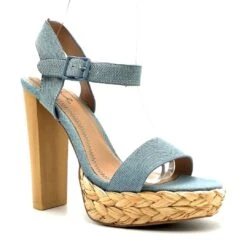 Qupid Dearly-50D -Shoe Store Qupid Dearly 50D Lt.Blue Denim 1