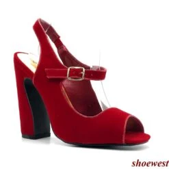 Qupid Flaunt-01 -Shoe Store Qupid Flaunt 01 Red Velvet 1