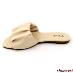 Qupid Hazy-164 -Shoe Store Qupid Hazy 164 Beige Stretch Pu 3